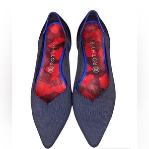 Rothy's Blue and Red Flats